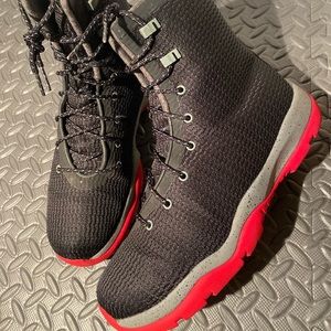 Air Jordan Future Boots Bred size 12.5 Womens Red Black Cement